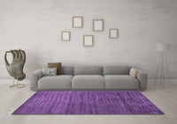 Machine Washable Abstract Purple Contemporary Rug, wshcon1896pur