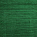 Serging Thickness of Abstract Green Contemporary Rug, con1897grn