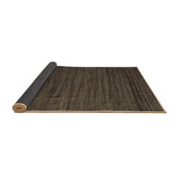 Sideview of Abstract Brown Contemporary Rug, con1897brn