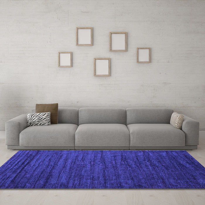 Machine Washable Abstract Purple Contemporary Area Rugs in a Living Room, wshcon1897pur