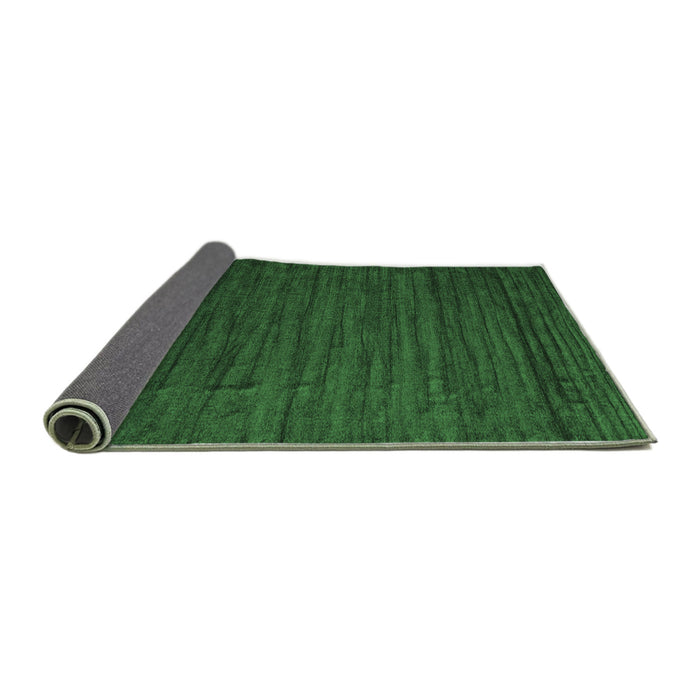 Sideview of Abstract Emerald Green Contemporary Rug, con1897emgrn