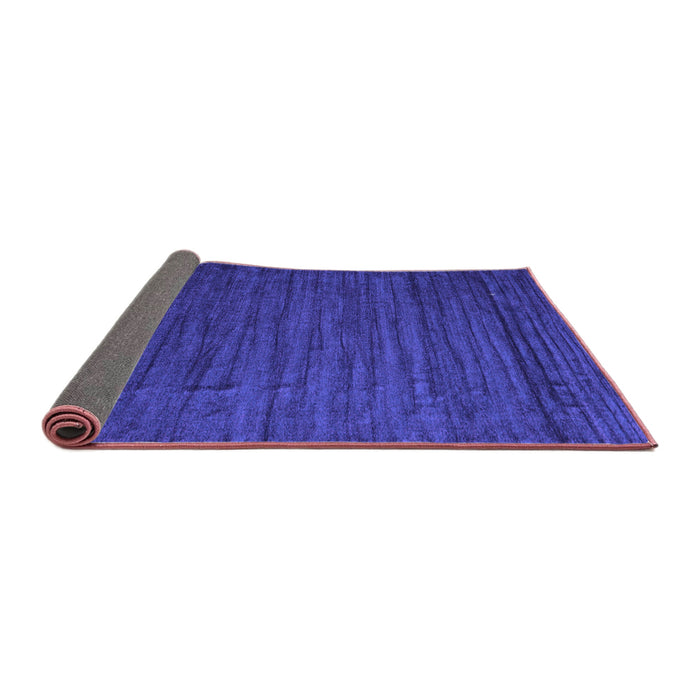 Sideview of Abstract Purple Contemporary Rug, con1897pur