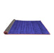 Sideview of Abstract Purple Contemporary Rug, con1897pur