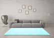 Machine Washable Solid Light Blue Modern Rug in a Living Room, wshcon1898lblu