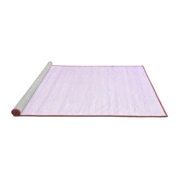 Sideview of Machine Washable Solid Purple Modern Area Rugs, wshcon1898pur