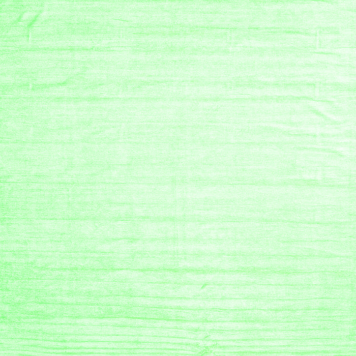 Serging Thickness of Solid Green Modern Rug, con1898grn