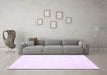 Machine Washable Solid Purple Modern Area Rugs in a Living Room, wshcon1898pur