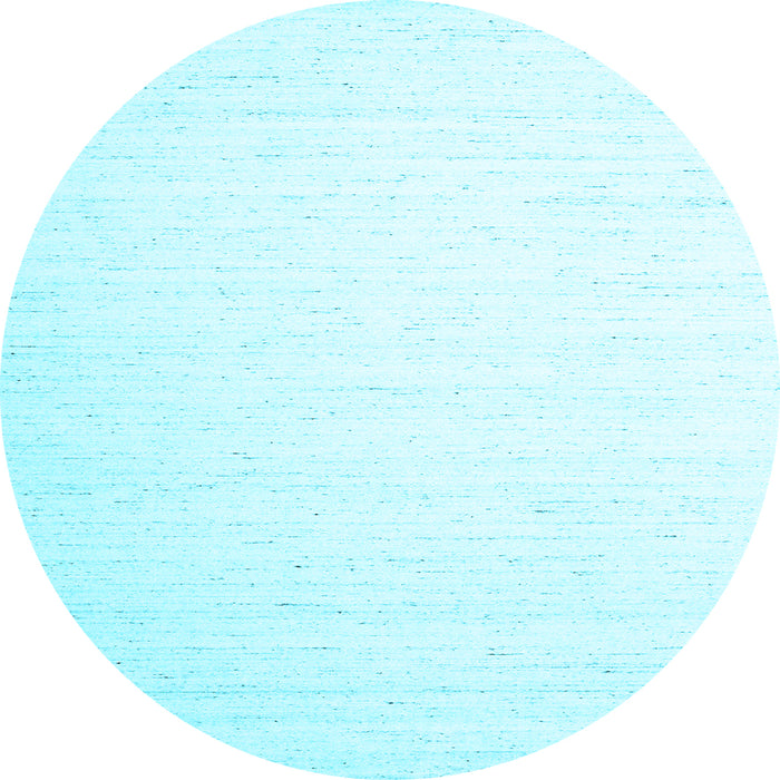 Round Machine Washable Solid Light Blue Modern Rug, wshcon1899lblu