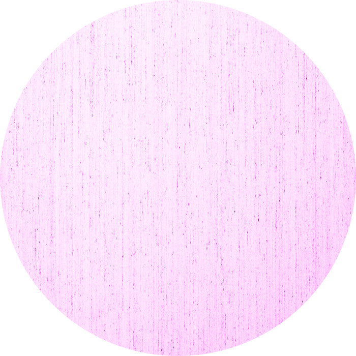 Round Solid Pink Modern Rug, con1899pnk