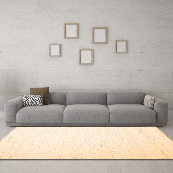 Machine Washable Solid Orange Modern Area Rugs in a Living Room, wshcon1899org