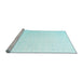 Sideview of Machine Washable Solid Light Blue Modern Rug, wshcon1899lblu