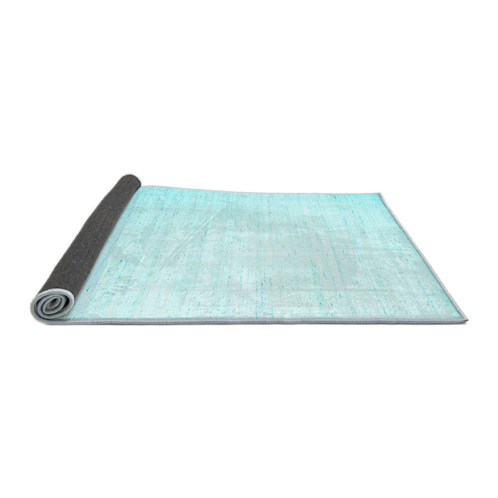 Sideview of Solid Light Blue Modern Rug, con1899lblu