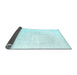 Sideview of Solid Light Blue Modern Rug, con1899lblu