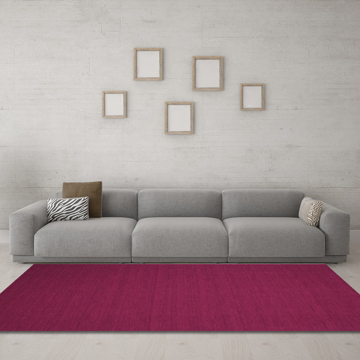 Machine Washable Abstract Purple Contemporary Area Rugs in a Living Room, wshcon189pur