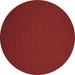 Round Abstract Brown Contemporary Rug, con189brn