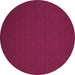 Round Machine Washable Abstract Purple Contemporary Area Rugs, wshcon189pur