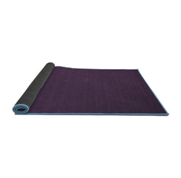Sideview of Abstract Blue Contemporary Rug, con189blu
