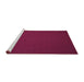 Sideview of Machine Washable Abstract Purple Contemporary Area Rugs, wshcon189pur