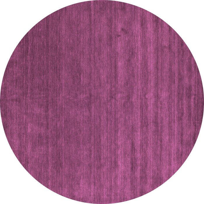 Round Abstract Pink Contemporary Rug, con18pnk