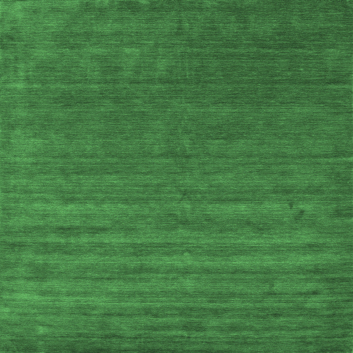 Square Machine Washable Abstract Emerald Green Contemporary Area Rugs, wshcon18emgrn