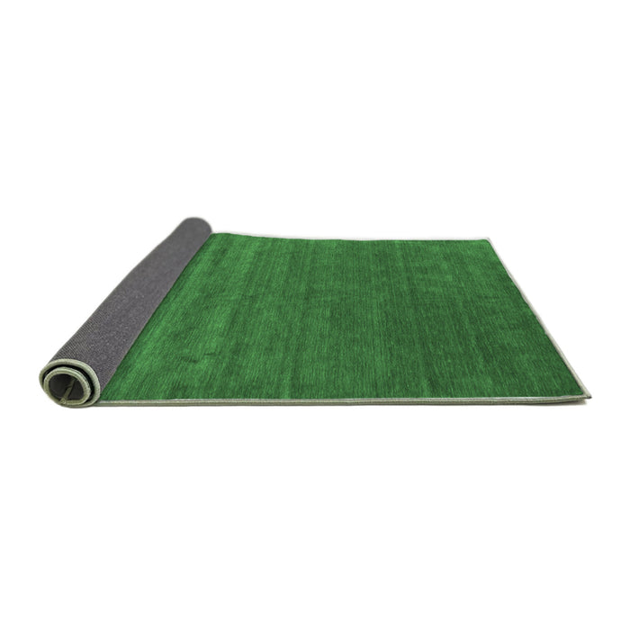 Sideview of Abstract Emerald Green Contemporary Rug, con18emgrn
