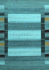 Abstract Light Blue Contemporary Rug, con1900lblu