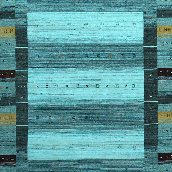 Abstract Light Blue Contemporary Rug, con1900lblu