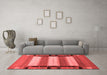 Contemporary Red Washable Rugs