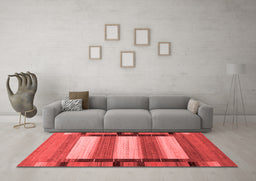 Contemporary Red Washable Rugs
