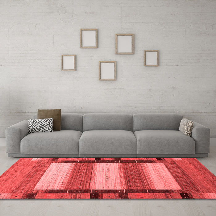 Contemporary Red Washable Rugs