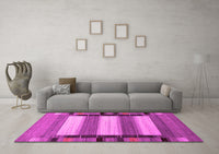 Machine Washable Abstract Pink Contemporary Rug, wshcon1900pnk