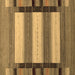 Square Abstract Brown Contemporary Rug, con1900brn