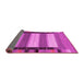 Sideview of Abstract Pink Contemporary Rug, con1900pnk