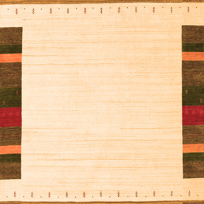 Serging Thickness of Machine Washable Solid Orange Modern Area Rugs, wshcon1901org