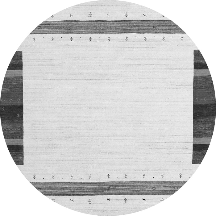 Machine Washable Solid Gray Modern Rug, wshcon1901gry