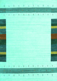 Solid Turquoise Modern Rug, con1901turq