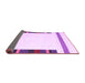 Sideview of Solid Purple Modern Rug, con1901pur