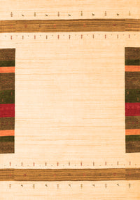 Solid Orange Modern Rug, con1901org