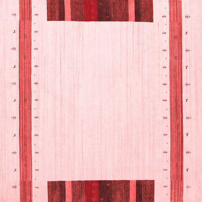 Machine Washable Solid Red Modern Rug, wshcon1901red