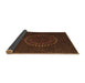 Sideview of Abstract Brown Contemporary Rug, con1902brn