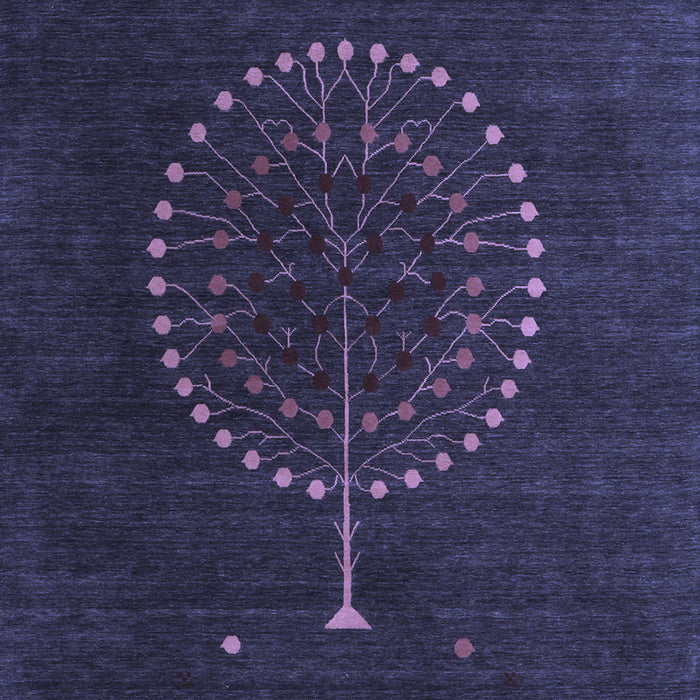 Abstract Blue Contemporary Rug, con1902blu