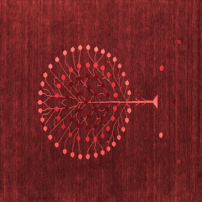 Abstract Red Contemporary Rug, con1902red