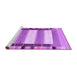 Sideview of Machine Washable Abstract Purple Contemporary Area Rugs, wshcon1903pur