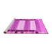 Sideview of Machine Washable Abstract Pink Contemporary Rug, wshcon1903pnk