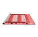 Contemporary Red Washable Rugs