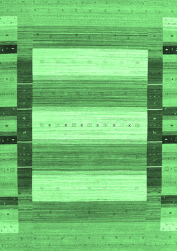 Abstract Emerald Green Contemporary Rug, con1903emgrn