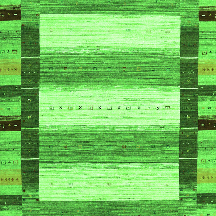 Abstract Green Contemporary Rug, con1903grn