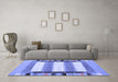 Machine Washable Abstract Blue Contemporary Rug in a Living Room, wshcon1903blu