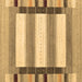 Square Abstract Brown Contemporary Rug, con1903brn