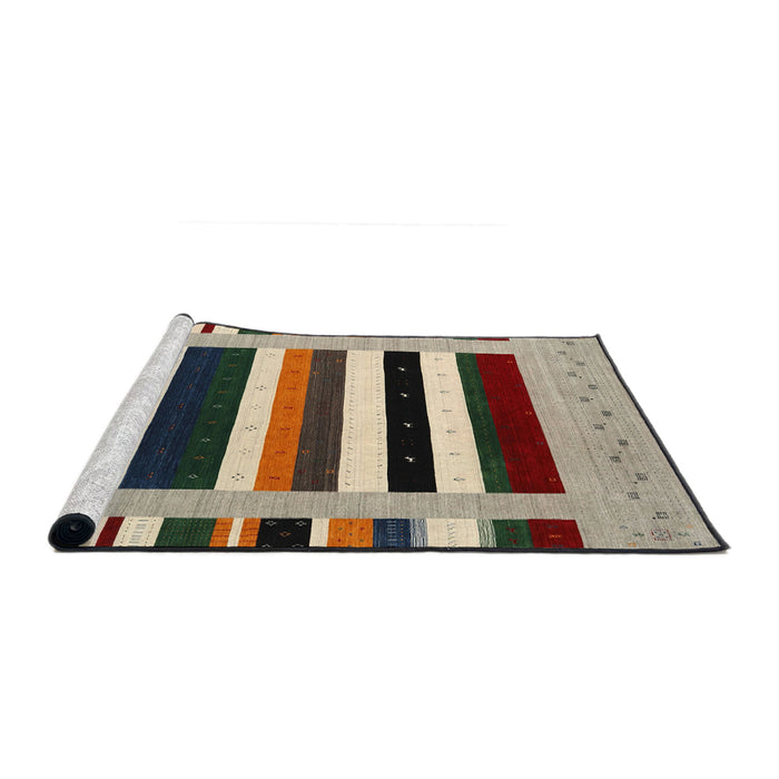 Serging Thickness of Machine Washable Contemporary Brown Rug, wshcon1904